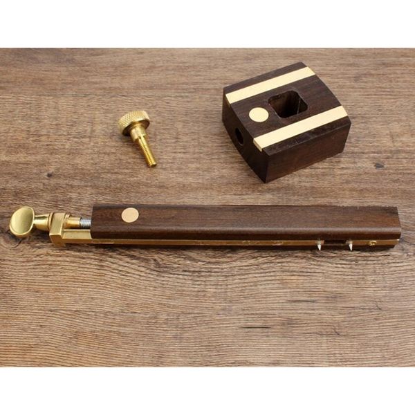 

precision woodworking t-square measuring tools + wood scribe mortise gauge