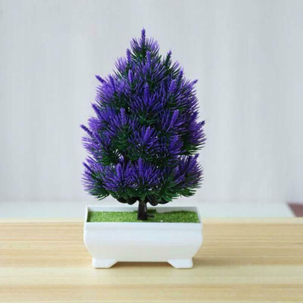 

artificial plant plastic mini pine bonsai tree in pot office home decor props uk