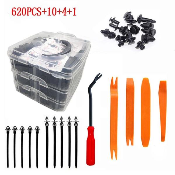 

635pcs/kit boxed buckle universal car auto clips fender bumper body panel rivet mixed buckle set
