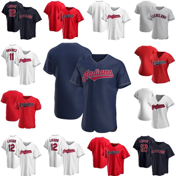 

2020 new jersey carlos carrasco clevinger francisco lindor jose ramirez carlos santana oscar mercado franmil reyes lofton jim thome vaughn, Blue;black