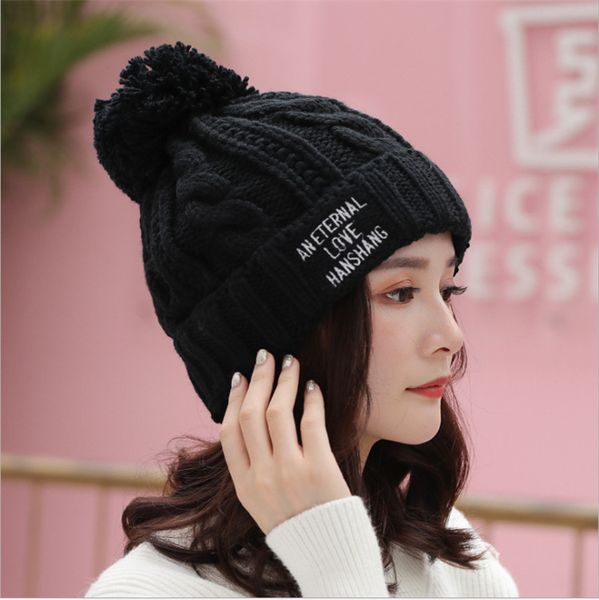 

дизайнер женской осень / зима шерсть шляпа с толстыми шерсть теплой вяжут студентов разносторонних колпачком, Blue;gray