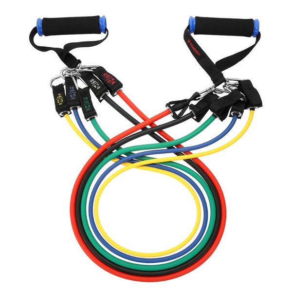 

new 17pcs resistance bands set fitness rubber band yoga gym exercise elastic loop band door anchor ankle straps set with bag