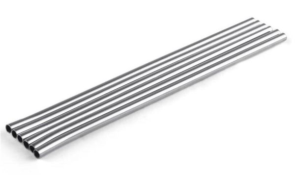 

durable stainless steel straight drinking straw straws metal bar family kitchen
