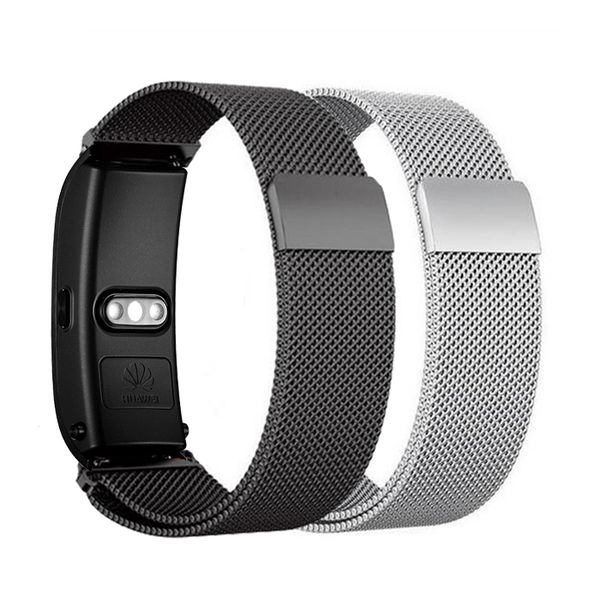 

excellent milanese loop bracelet stainless steel strap for huawei b3 b5 talkband band 3 5 16mm 18mm, Black;brown