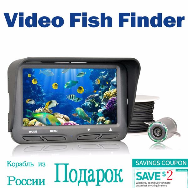 

720p underwater ice video fishing camera 4.3 inch lcd monitor 6 led night vision camera 30m cable visual fish finder ff118