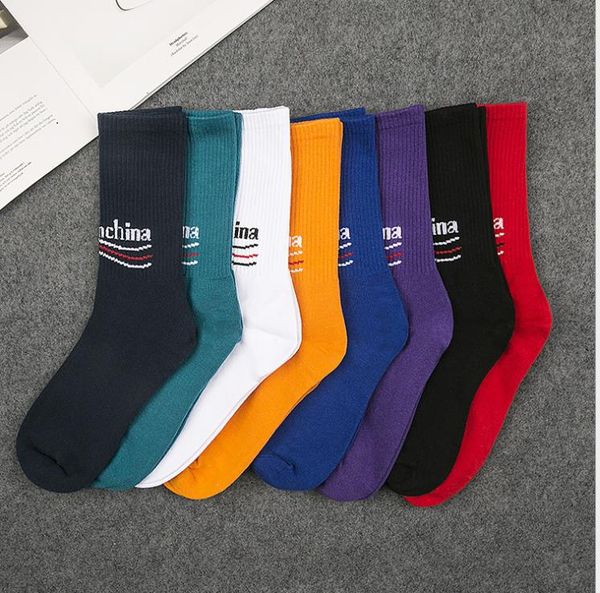 

men's stockings european and american street fashion stockings multi-color optional sports socks, Black