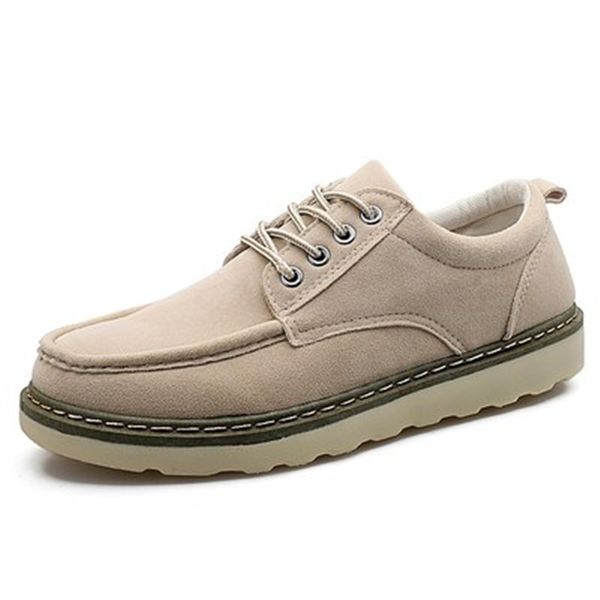 

2019 spring and autumn new fashion wild boots men's tide low to help casual shoes british wind men's shoes, Black