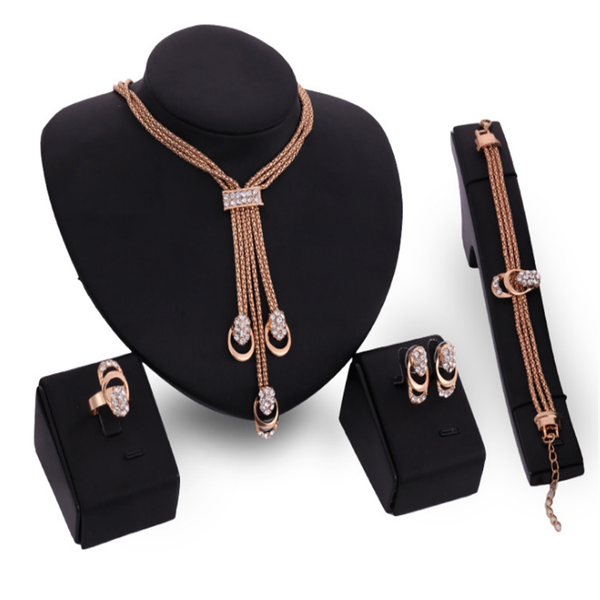 

dubai jewelry sets for women gold color ethiopian tassel pendant necklaces earrings middle eastern arab african wedding jewelry, Slivery;golden