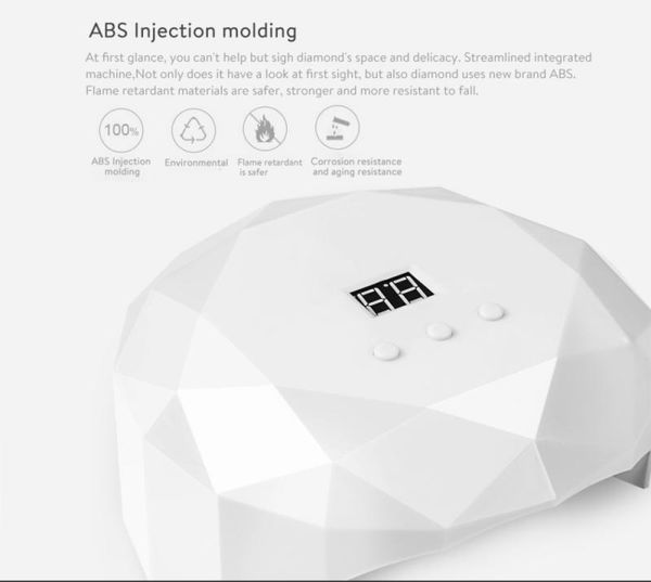 

bevili color 36w uv led lamp for nails dryer ice lamp for manicure gel nail drying gel varnish nail art tools