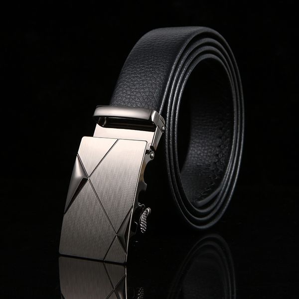 

d3kkx men's business casual zinc alloy buckle scratch resistant super fiber leather men's business casual zinc belt alloy buckle s, Black;brown