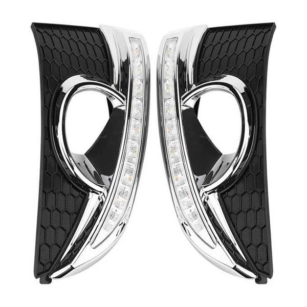 

drl for captiva 2011 - 2016 turn signal relay car-styling 12v led daytime running lights with fog lamp hole