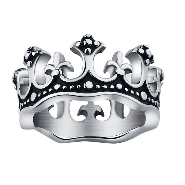 

valily jewelryl crown ring royal king crown wedding rings knight fleur de lis cross vintage ring for women bagues femme