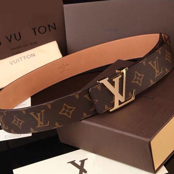 

luxury design man belt leather smooth buckle belt man wild casual young and middle-aged business belt, Black;brown