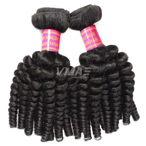 

vmae brazilian afro wave 3 bundle deals virgin remy hair unprocessed hair 3 bundles lot curly wave human hair extensions, Black