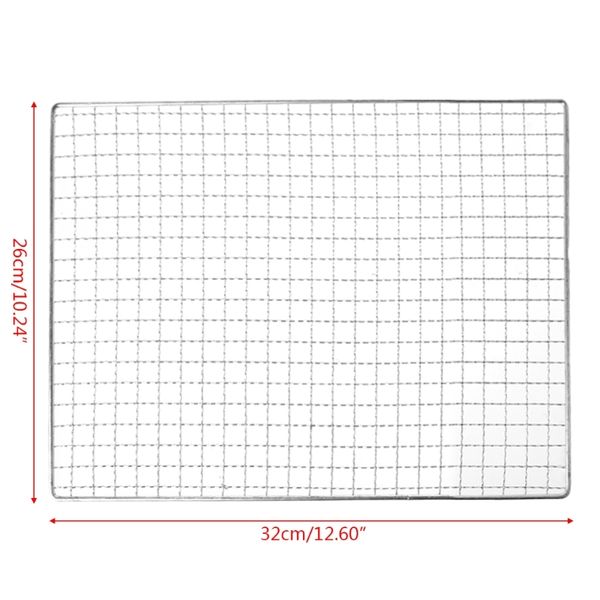 

stainless steel bbq barbecue grill grilling mesh wire net outdoor cooking 3 size bbq tools accessories