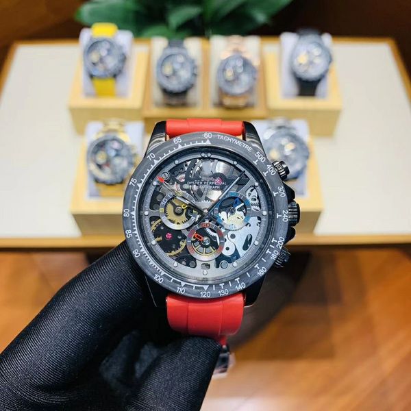 

sport latest version luxury custom the la montoya 116505 116518 mechanical carbon fiber mens master 116500ln designer wristwatch watch agks, Slivery;brown