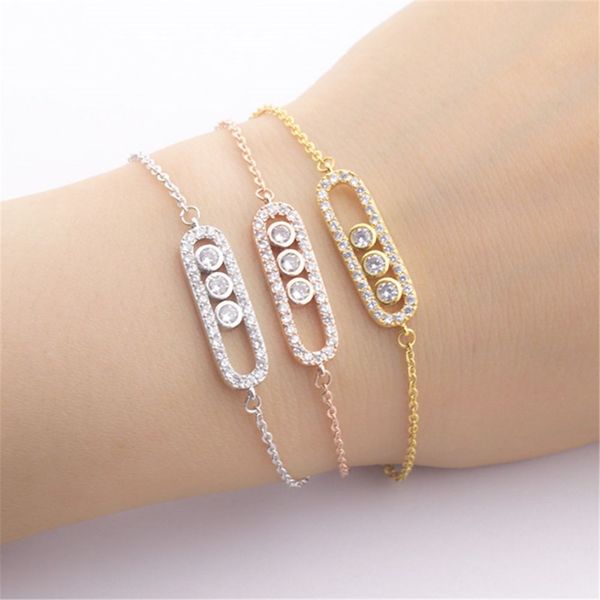 

stylish crystal bracelet & bangles for women men boho charm gold link chain best friend jewelry gifts new arrivals, Black