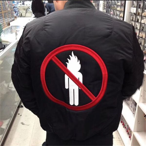 

latest travis scono bystanders bomber jacket men women ma-1embroidery force pilot jacket travis scoastroworld jackets, Black;brown