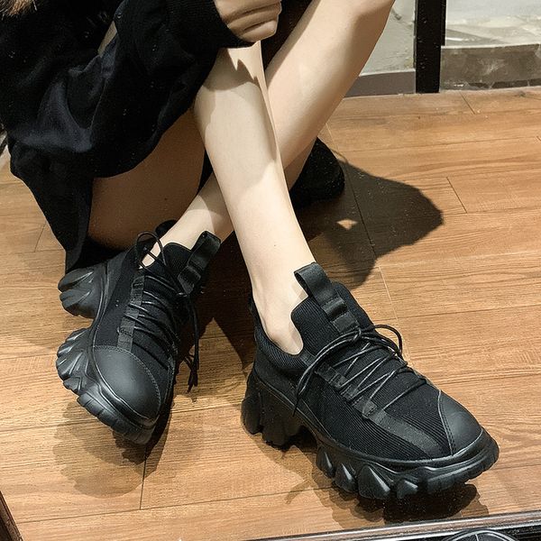 

trending chunky sneakers women black platform running shoes for women outdoor chunky heel dad shoes athletic black