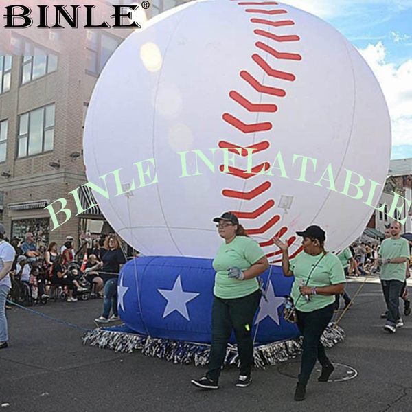 

пользовательский оксфорд многоразового гигантский надувной шар бейсбола для парада событий рекламы