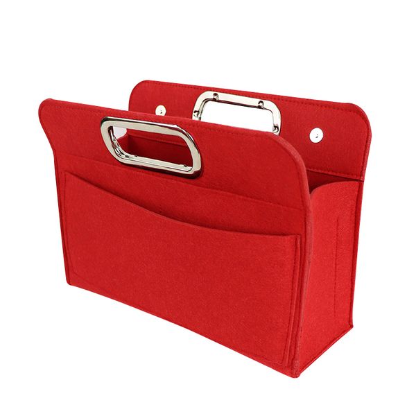

handbag with felt insert bag makeup storage bag portable cosmetic girl cosmetic storage