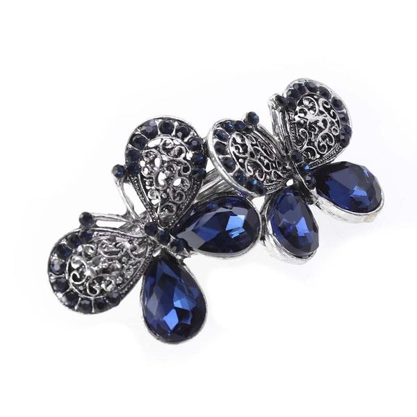 

rhinestone hair clip gorgeous shiny elegant hair accessory clip barrette for girls, Golden;silver