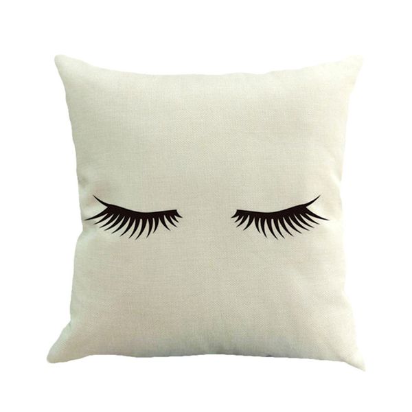 

l home decor funny eyelash cushions covers lips decorative throw pillow cover lashes pillows cases all size 45x45cm