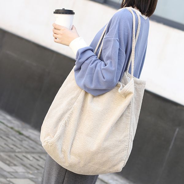 

miwind soft canvas bag large capacity women shopping bag ladies daily use handbags casual beach tote lssj004