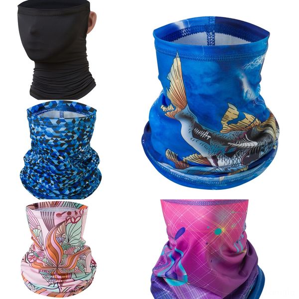 

kvuzo mulit-color highly beathable protecitve mask scarf for travel mask head wear dust face shield anti riding headgear integrated scarf, Black