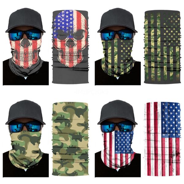

zsxlk shipping filter bandana skull scarf with neck pocket tube bandana motorcycle mask half face gaiter skull scarf headwear magic tube #19, Blue;black