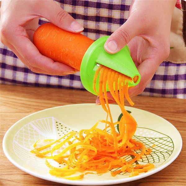 

овощной фрукты slicer кухня инструмент из нержавеющей steelvegetable рук спиральные срезы многоцелевой терка проволочная спираль морковь cut