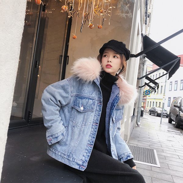 

mishow parka winter jean jacket women thick outwear cotton coat warm 2019 new autumn loose student jackets and coats mx18d6456, Black;brown
