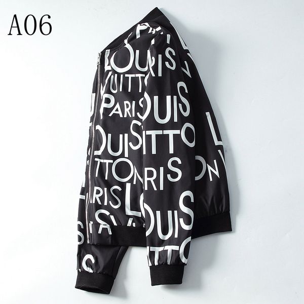 

8 louis vuitton gucci brand men women luxury jacket fashion casual letter printing clothes jacket a34, White