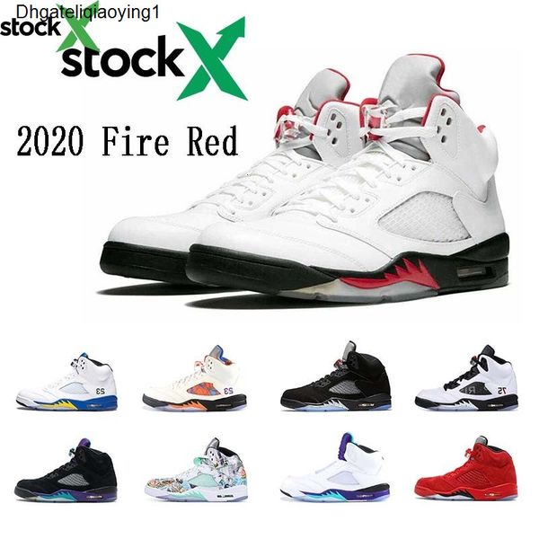 

новый прибывший красный огонь 5s мужские баскетбольные кроссовки черного винограда синий замша flight suit 5 мужчин тренеров спортивные тапк, Black