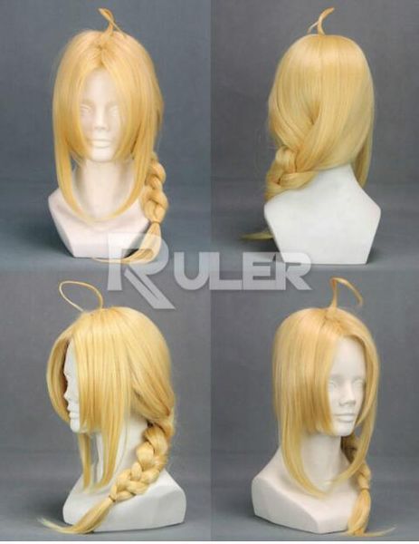 

парик аниме стальной алхимик эдвард элрик косплей парик cos бесплатная доставка