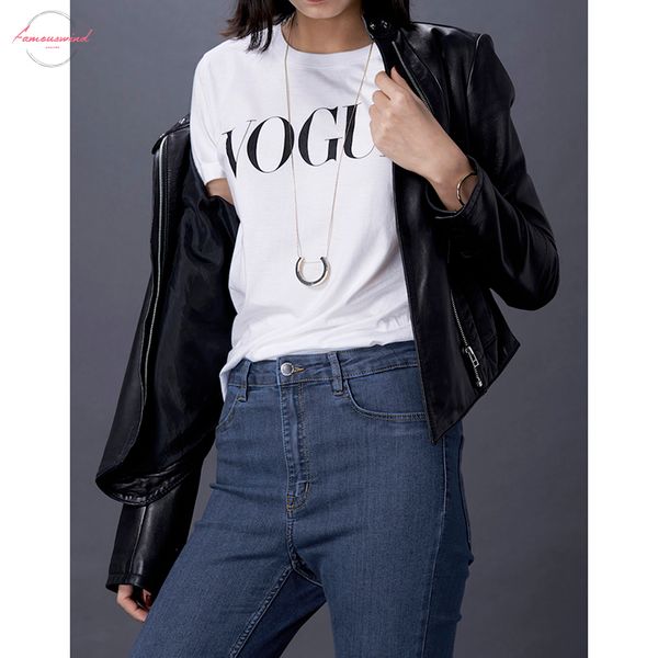 

women t shirt with polyester print harajuku vogue tshirt summer 2019 fashion female white t shirt woman tee korean clothes new