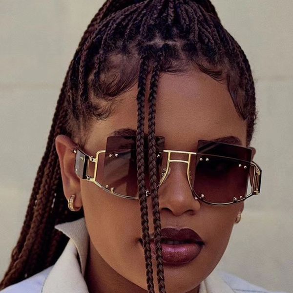 

2019 glasses sunglasses luxury oversized sunglasses men qhuov women square mens vintage retro sun imxfr, White;black