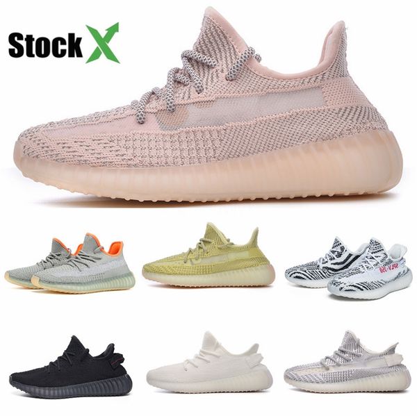 

новый kanye west lundmark antlia synth кроссовки glow правда форма hyperspace клей статический черный белый светоотражающие belgua зебра кро