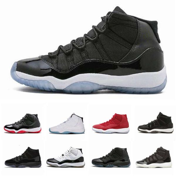 

air concord basketball shoes 11 11s sneakers man men bred platinum tint space jam gamma blue infrared cool grey sneakers women sports shoes, Black