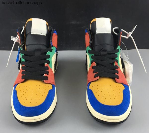 

outletnew 1 i mid fearless og watch wmns men basketball shoes designer 1s sneakers sports university blue varsity red high qua