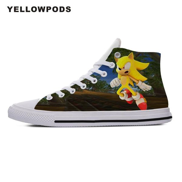 

men walking shoes anime super sonic 3d of woman customized your own /p/image pattern canvas light and comfortable shoes