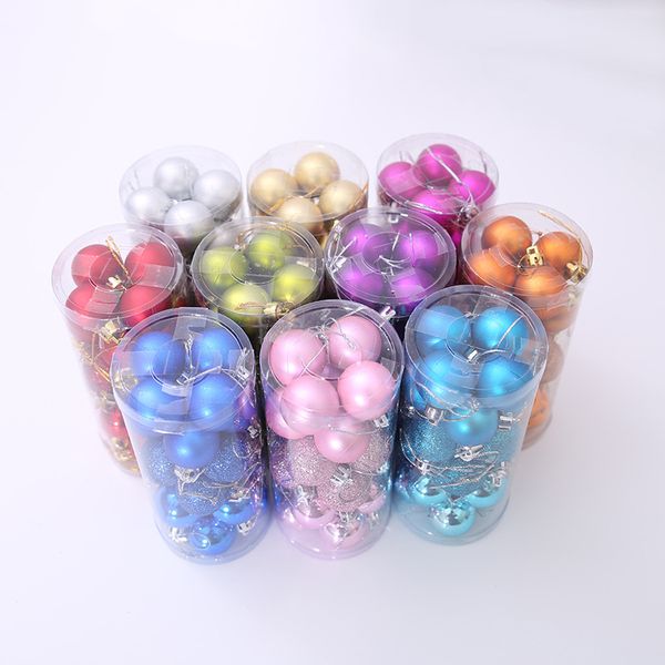 

24pcs christmas ball ornament tree hanging ball baubles decoration for xmas holiday wedding part decor 4 6 8 cm diy tool modern