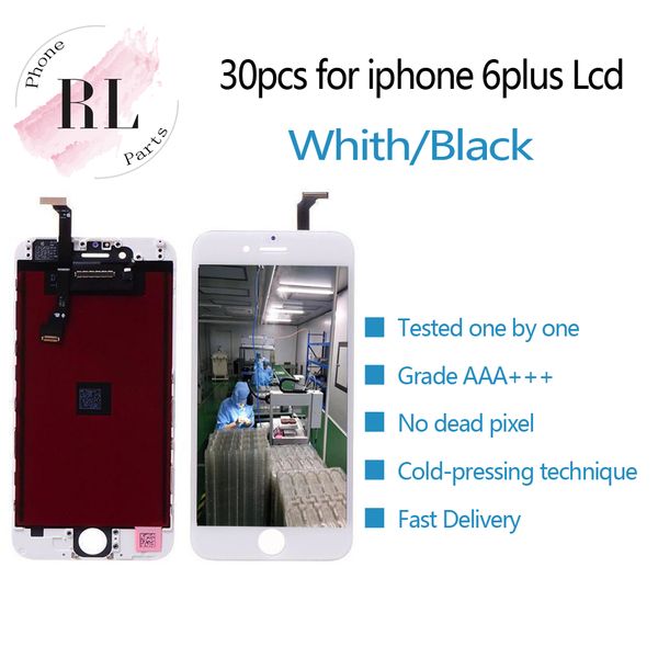 

30pcs 100% working lcd touch screen digitizer glass display assembly for iphone 6 plus ing