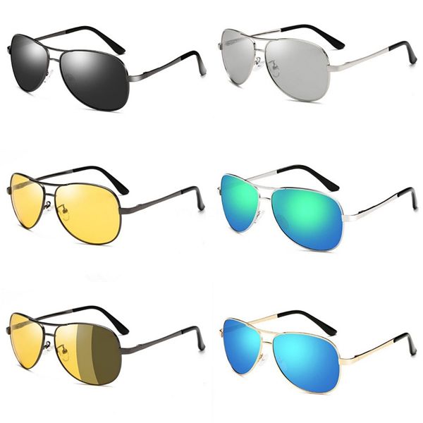 

vintage classic pilot sunglasses frames men women anti blue light cool designer driving eyewear sun glasses gl135 with bag #68807, White;black