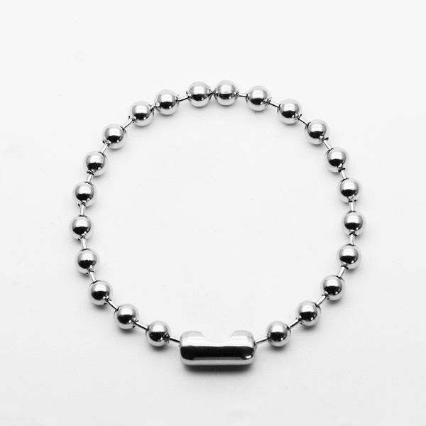 

simple men bracelet stainless steel charms beads chain bracelets & bangles jewelry punk rock women pulseiras, Golden;silver