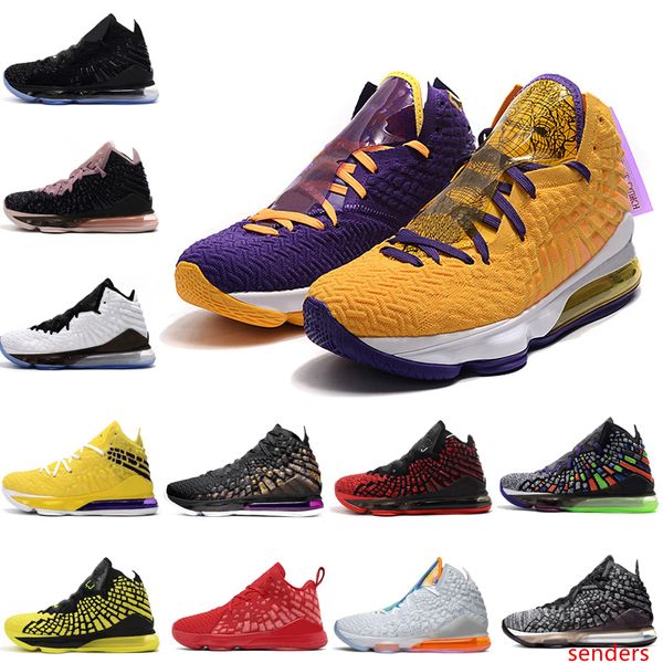 

men basketball shoes lebron 17 james 17 17s xvii black white future red carpet purple yellow 2k mens trainers sport sneaker 7-12