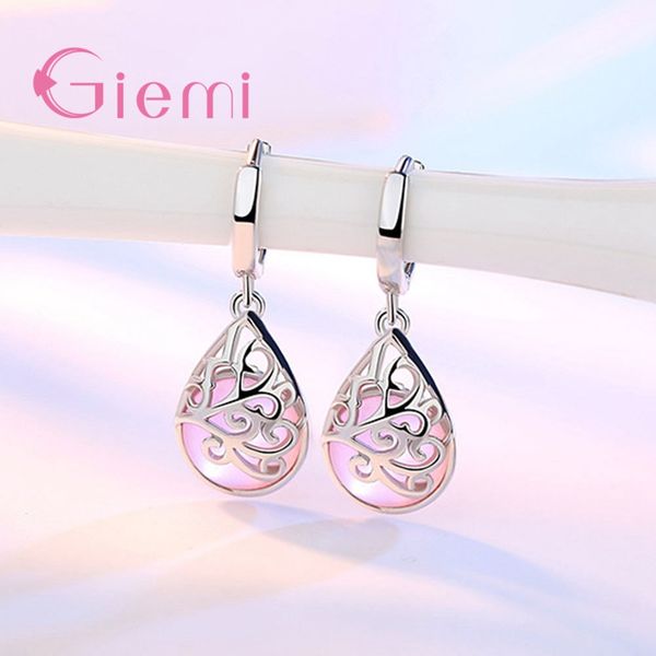 Orecchini collana femmina goccia d'acqua nazionale set di pietre nazionali 925 gioielli in argento sterling promettono set di gioielli di fidanzamento per le donne