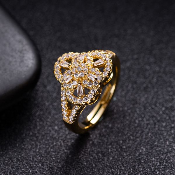 

european and american luxury bride set zircon insert short clavicle necklace ear nails female dinner dress ring jewelry wholesale, Silver