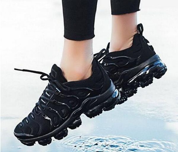 

2019 TN Плюс Кроссовки Подушки Кроссовки Мужские Женские Уличные Кроссовки TN Черный