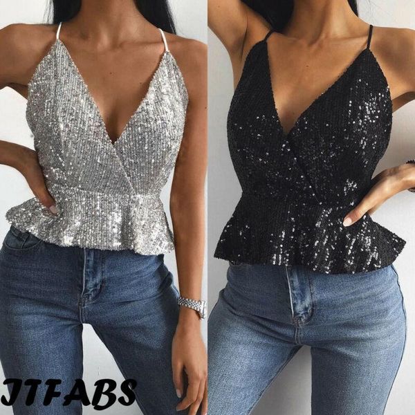 

fashion women bling strap vest sleeveless loose tank